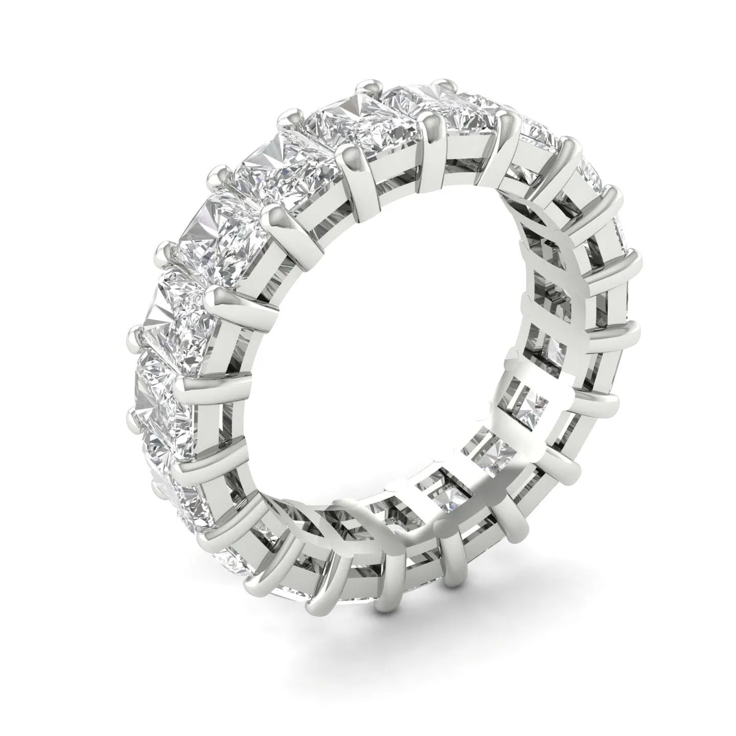 14K & 18K Gold Princess Cut Diamond Eternity Ring