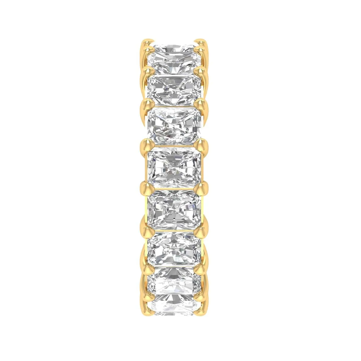 14K & 18K Gold Princess Cut Diamond Eternity Ring