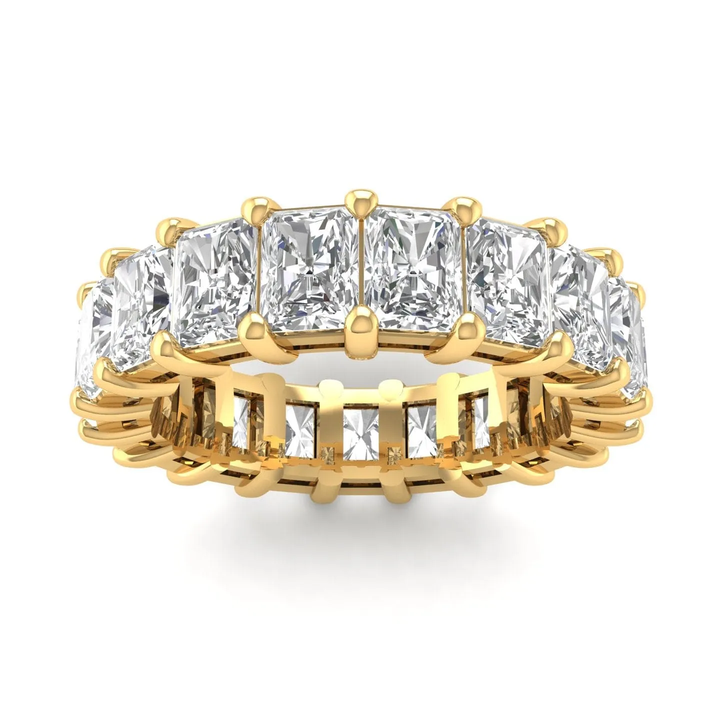 14K & 18K Gold Princess Cut Diamond Eternity Ring