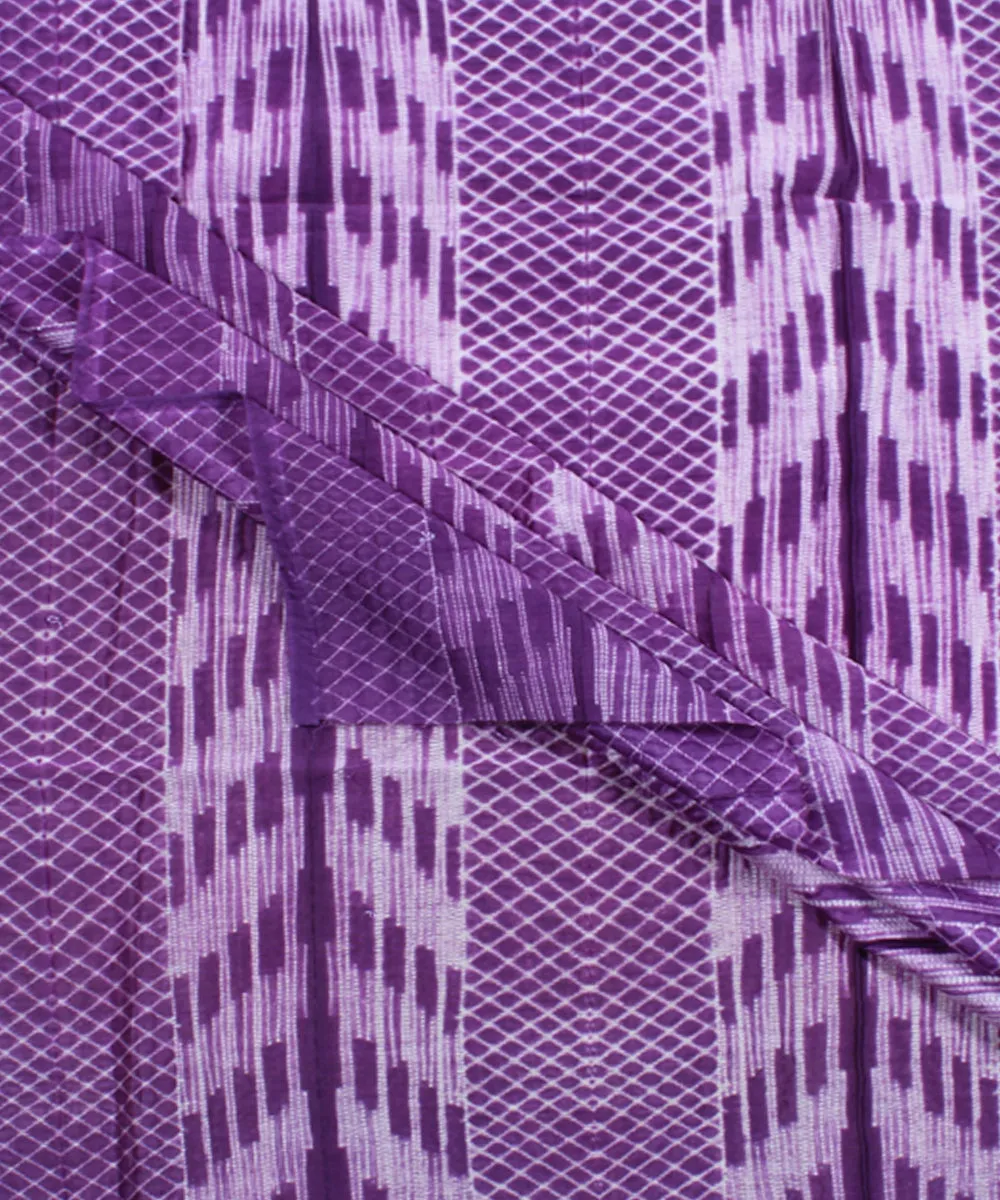 2.5 m Purple cotton silk tie dye shibori kurta material