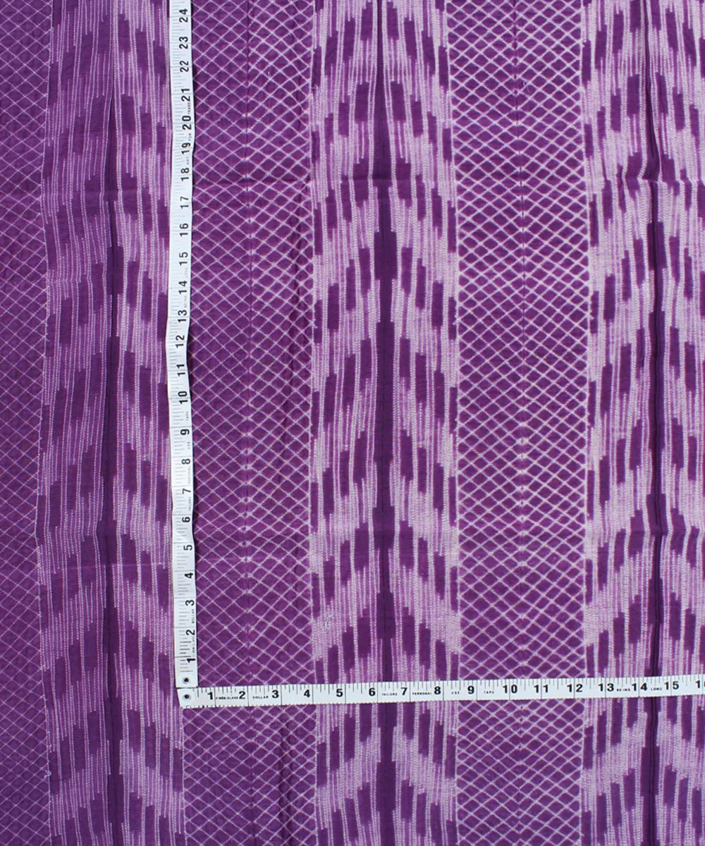 2.5 m Purple cotton silk tie dye shibori kurta material