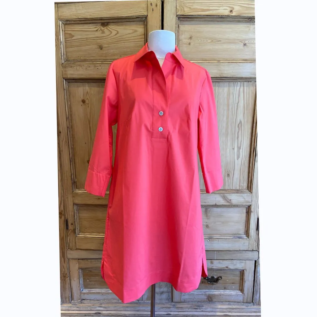 3/4 Sleeve Shirt Dress