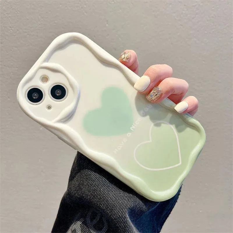 ACPC250 Cute Phone Case For Huawei P30, P40 Lite, P60 Pro, Y9S, Nova Y70, 11, 10, 9 SE, and Honor 50, 70, 90, X7, X8, X9 series - Gradient Heart