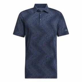 adidas Golf Ultimate365 All Over Print Polo - Collegiate Navy/Preloved Ink