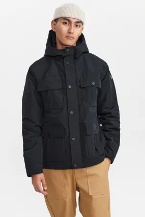 AKBENT SHORT NYLON JACKET - Caviar