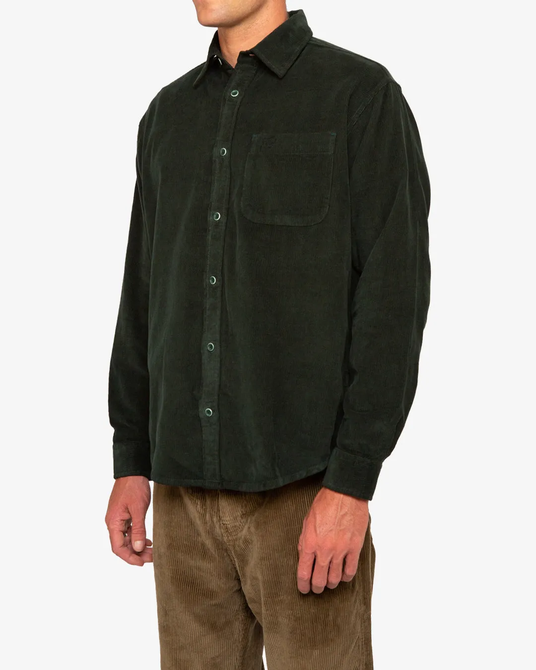 Allan Cord Shirt - Jasper Green