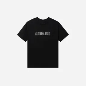 ANTI SOCIAL SOCIAL CLUB ALL MY FRIENDS ARE DEAD PRESIDENTS TEE BLACK