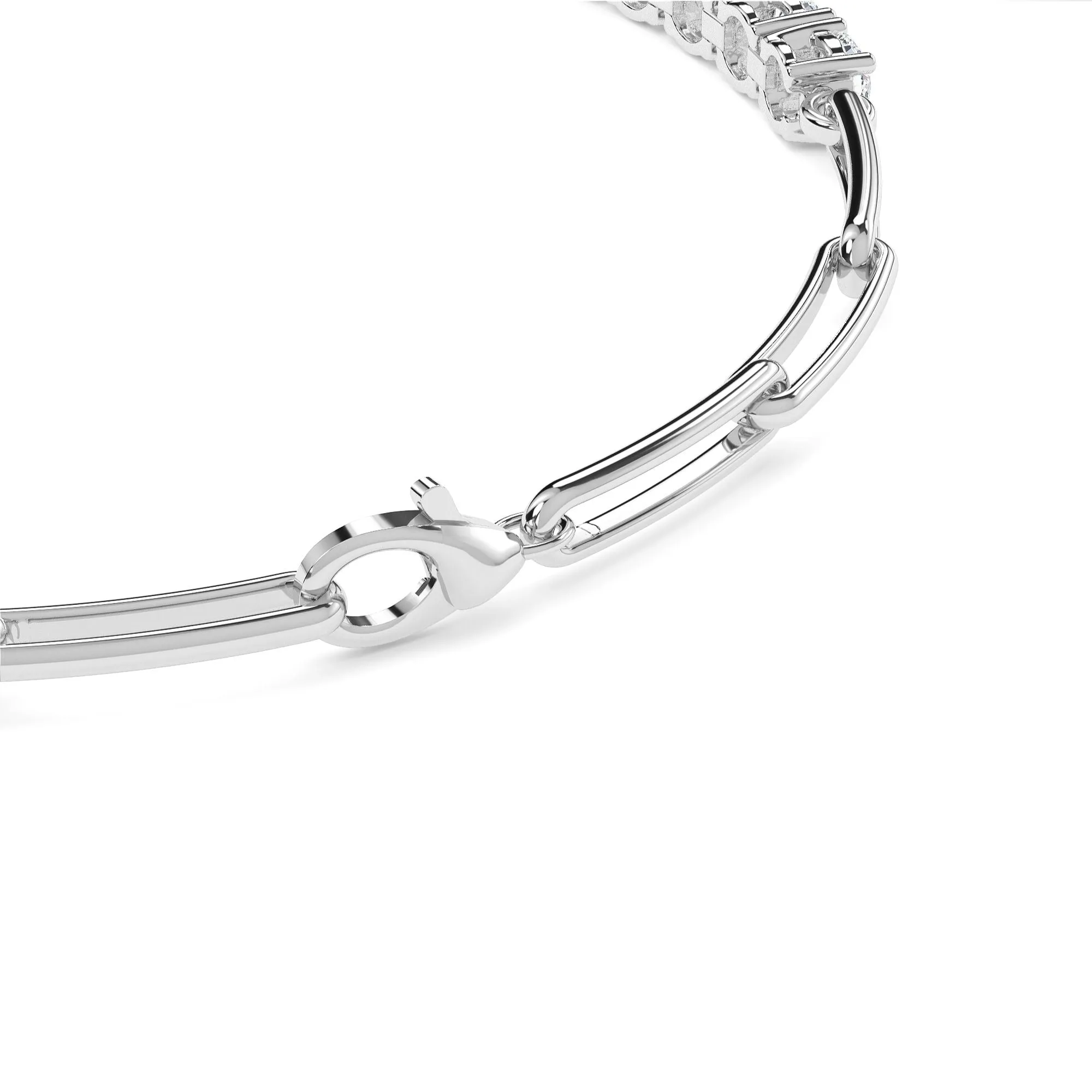 AUTRE - 14k white Gold 2.25ct Lab Grown Diamond Bracelet