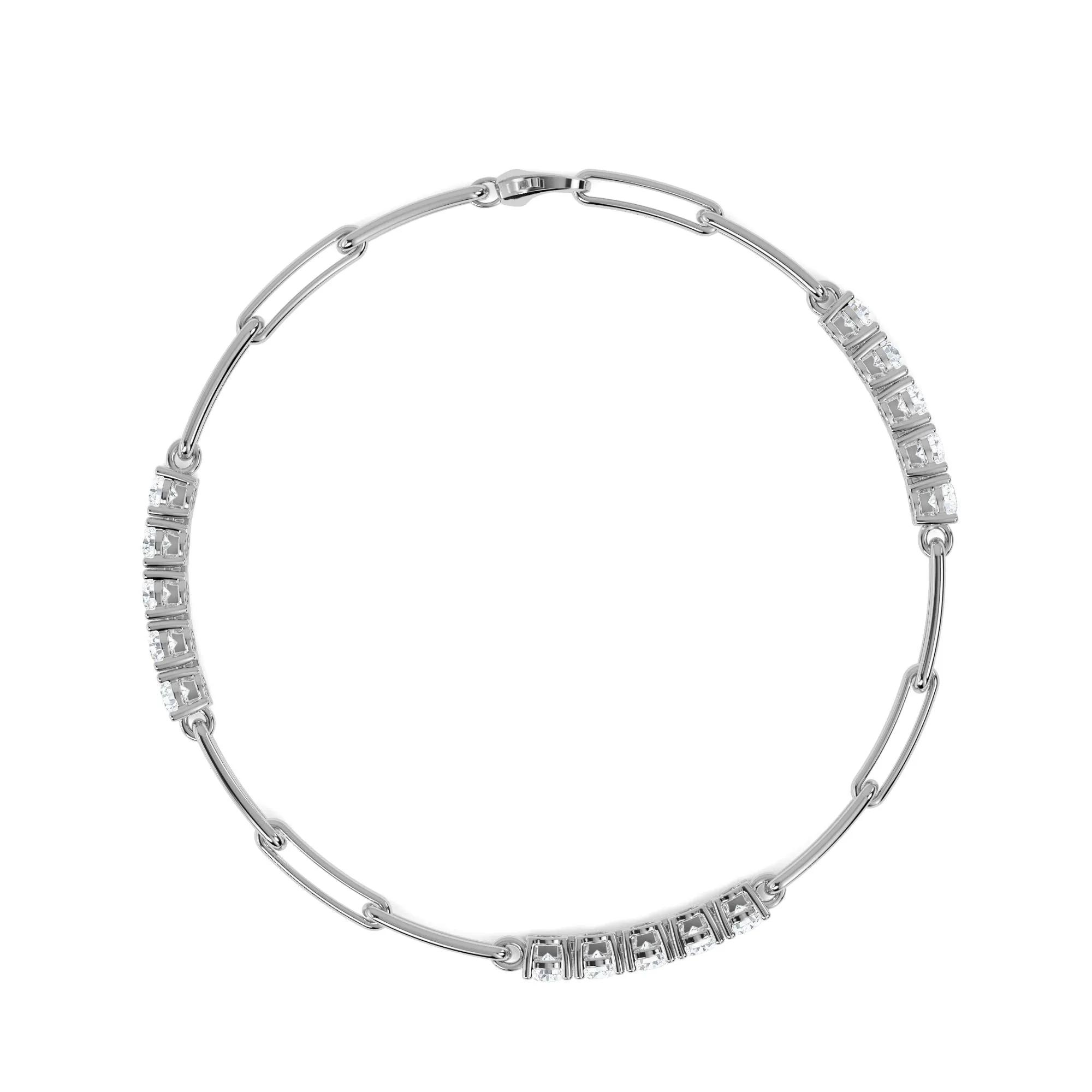 AUTRE - 14k white Gold 2.25ct Lab Grown Diamond Bracelet