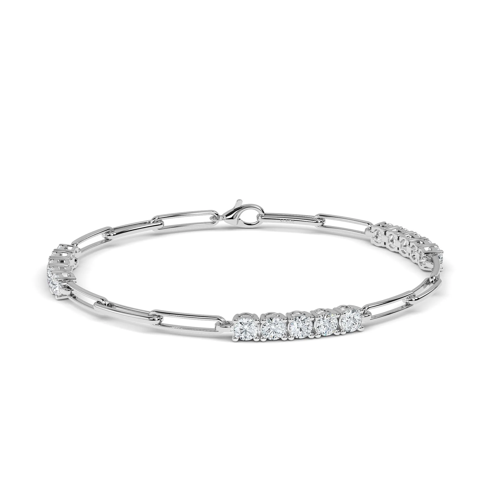 AUTRE - 14k white Gold 2.25ct Lab Grown Diamond Bracelet