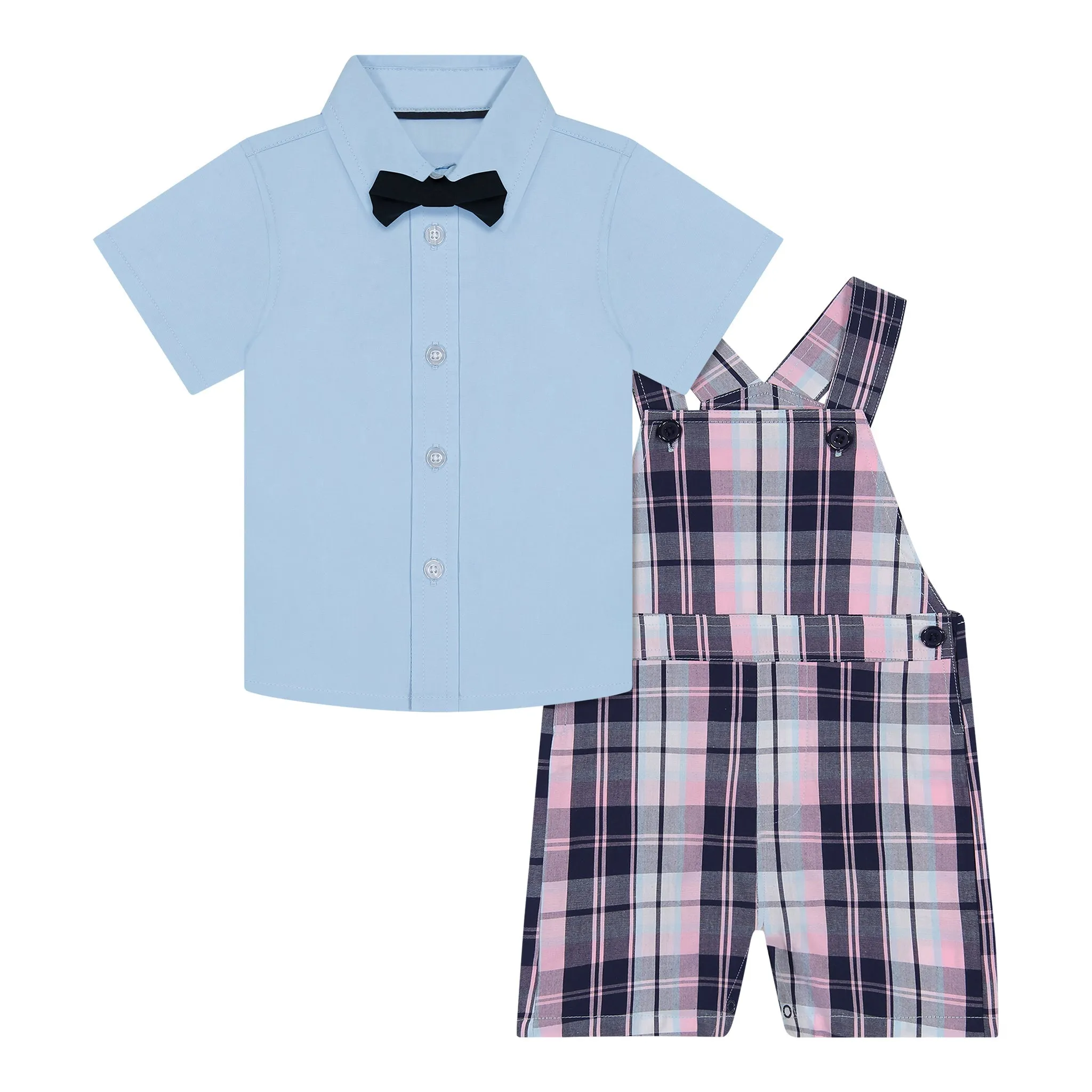 Baby Buttondown And Overall Set