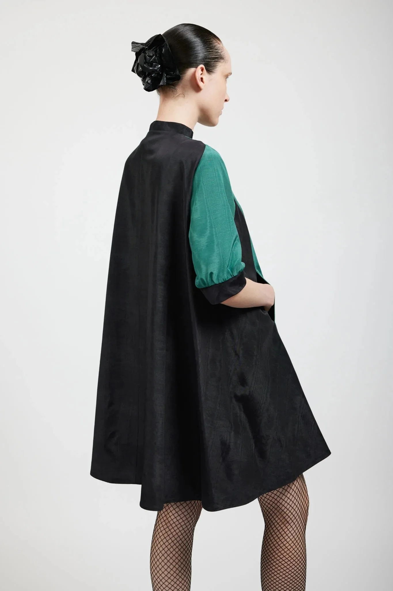 Beray Coat Dress in Ocean Moiré