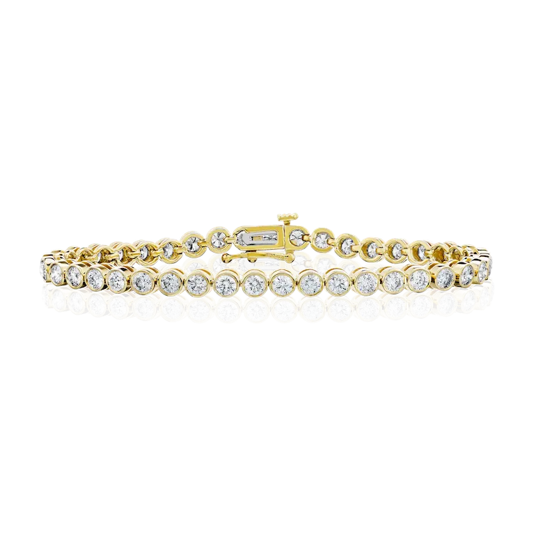 Bezel Tennis Bracelet - 4.50ctw