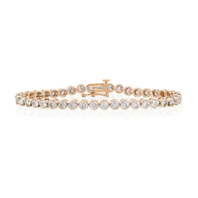 Bezel Tennis Bracelet - 4.50ctw