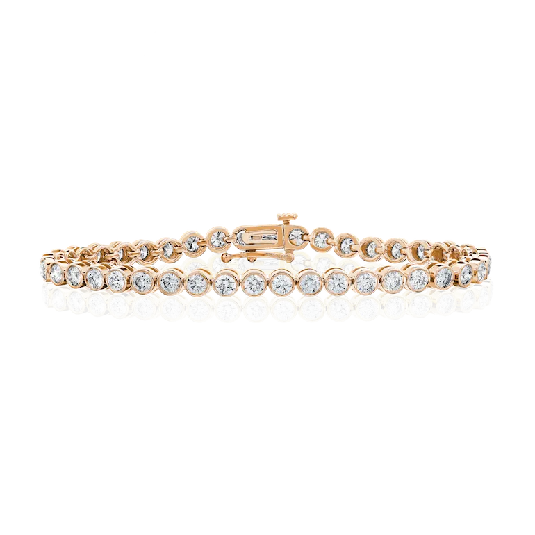 Bezel Tennis Bracelet - 4.50ctw