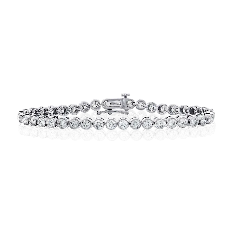 Bezel Tennis Bracelet - 4.50ctw