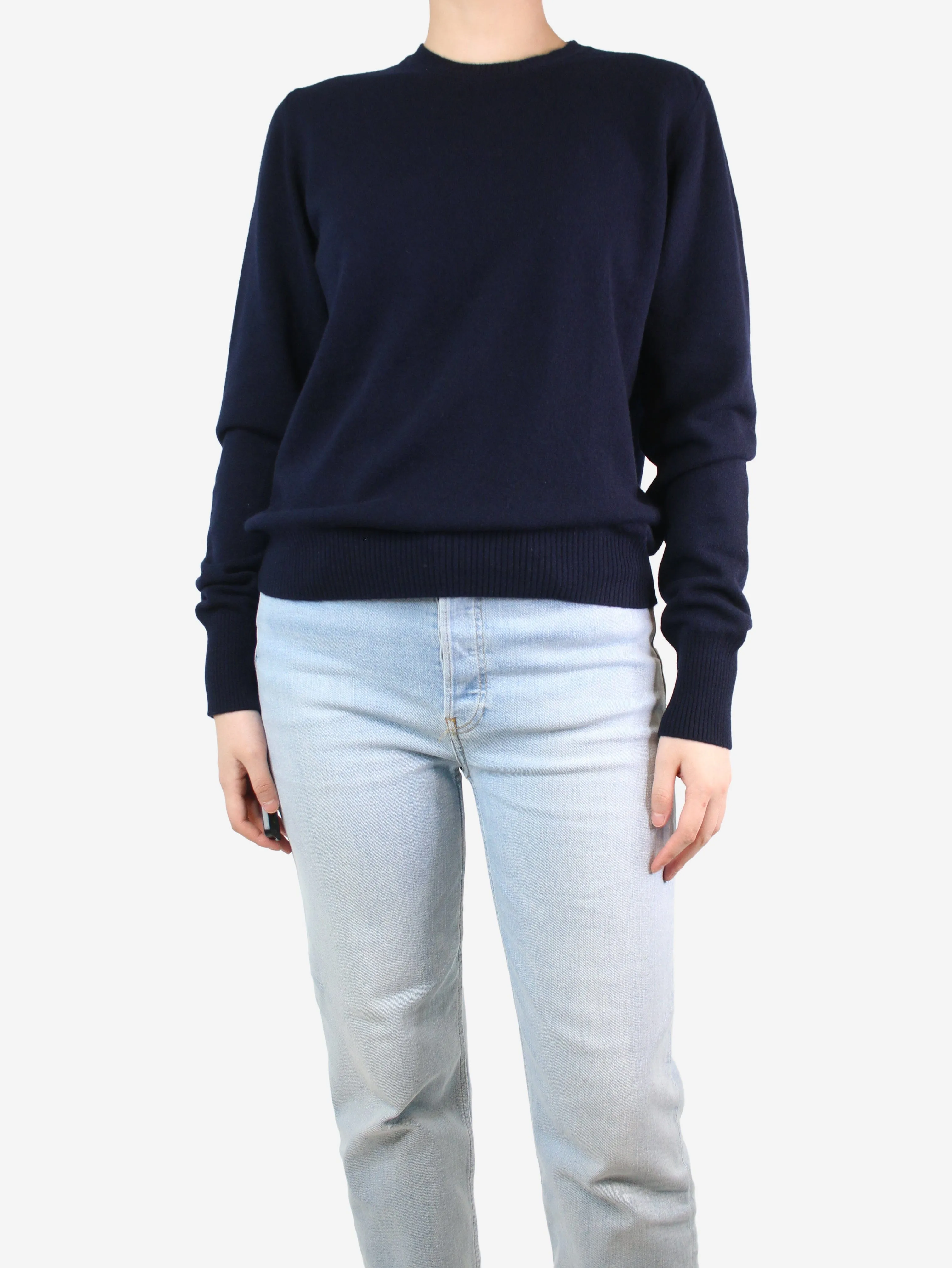 Blue crewneck cashmere jumper - size M