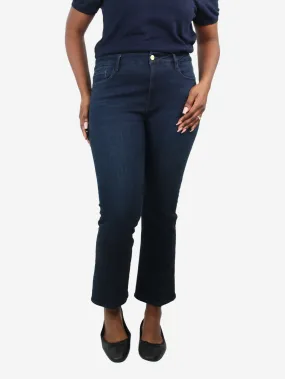 Blue indigo stretch bootcut jeans - size 32