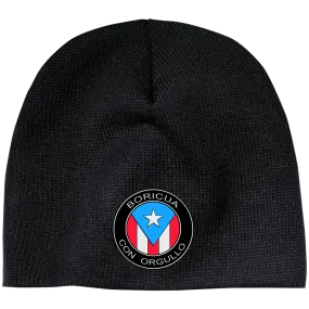 Boricua Con Orgullo 100% Acrylic Beanie