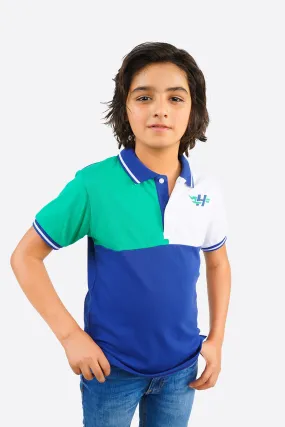 Boy's Short Sleeves Fashion Polo