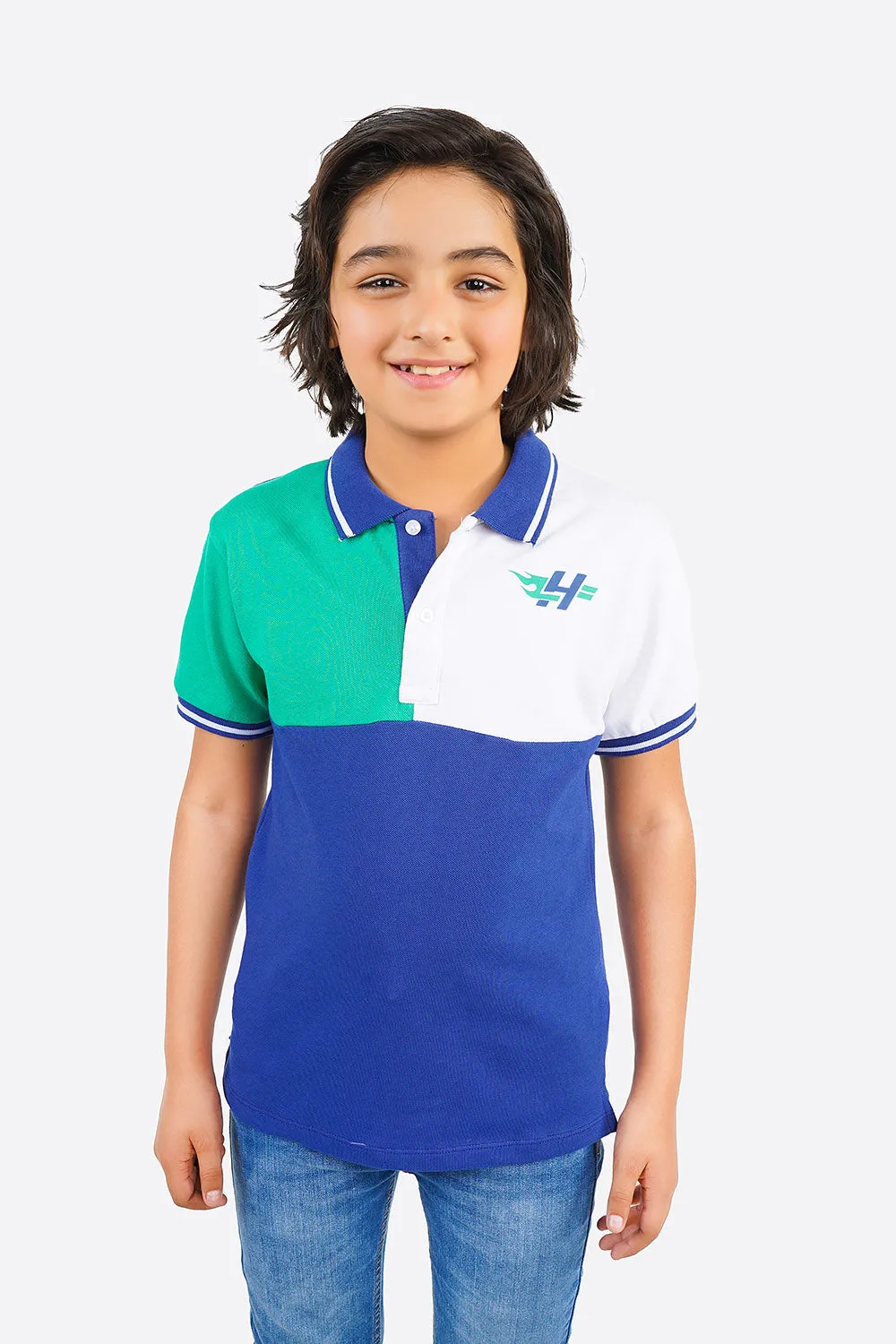 Boy's Short Sleeves Fashion Polo