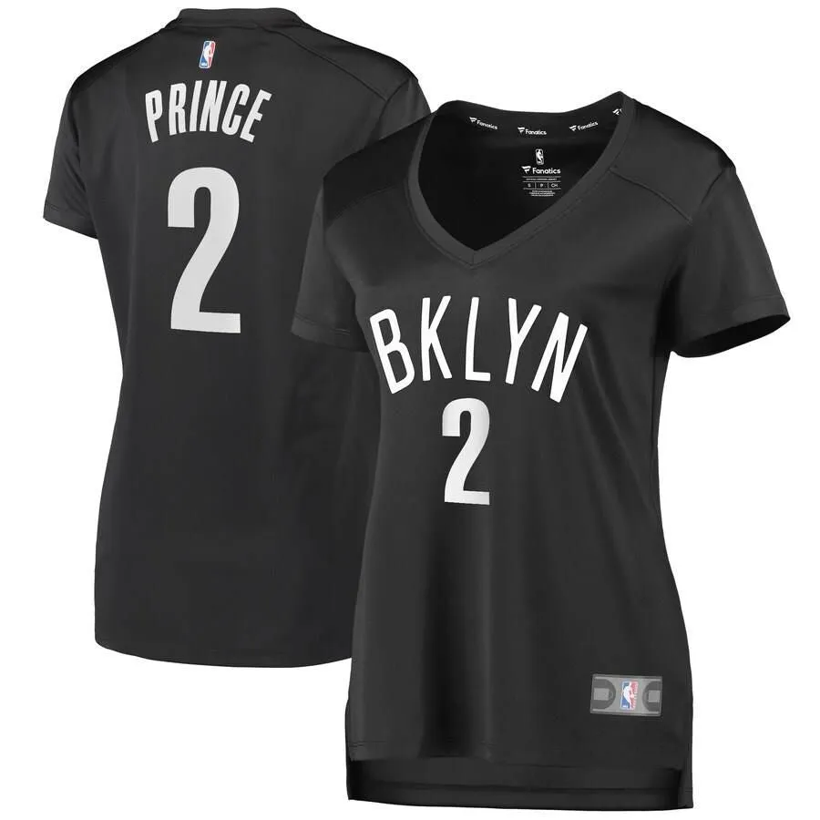 Brooklyn Nets Taurean Prince Fanatics Branded Replica Fast Break Statement Jersey Womens - Dark Grey | Ireland N6900I9