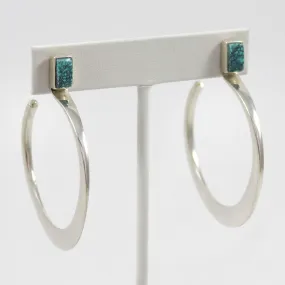 Candelaria Turquoise Hoop Earrings