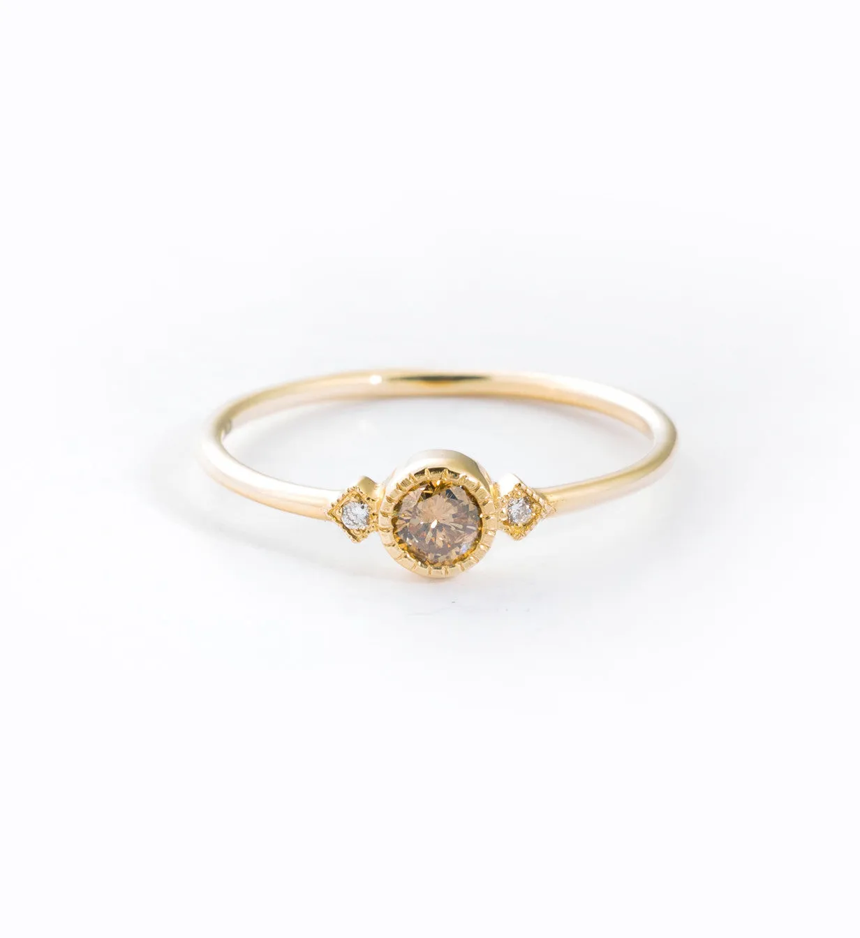 Champagne Diamond Sotto Voce Ring