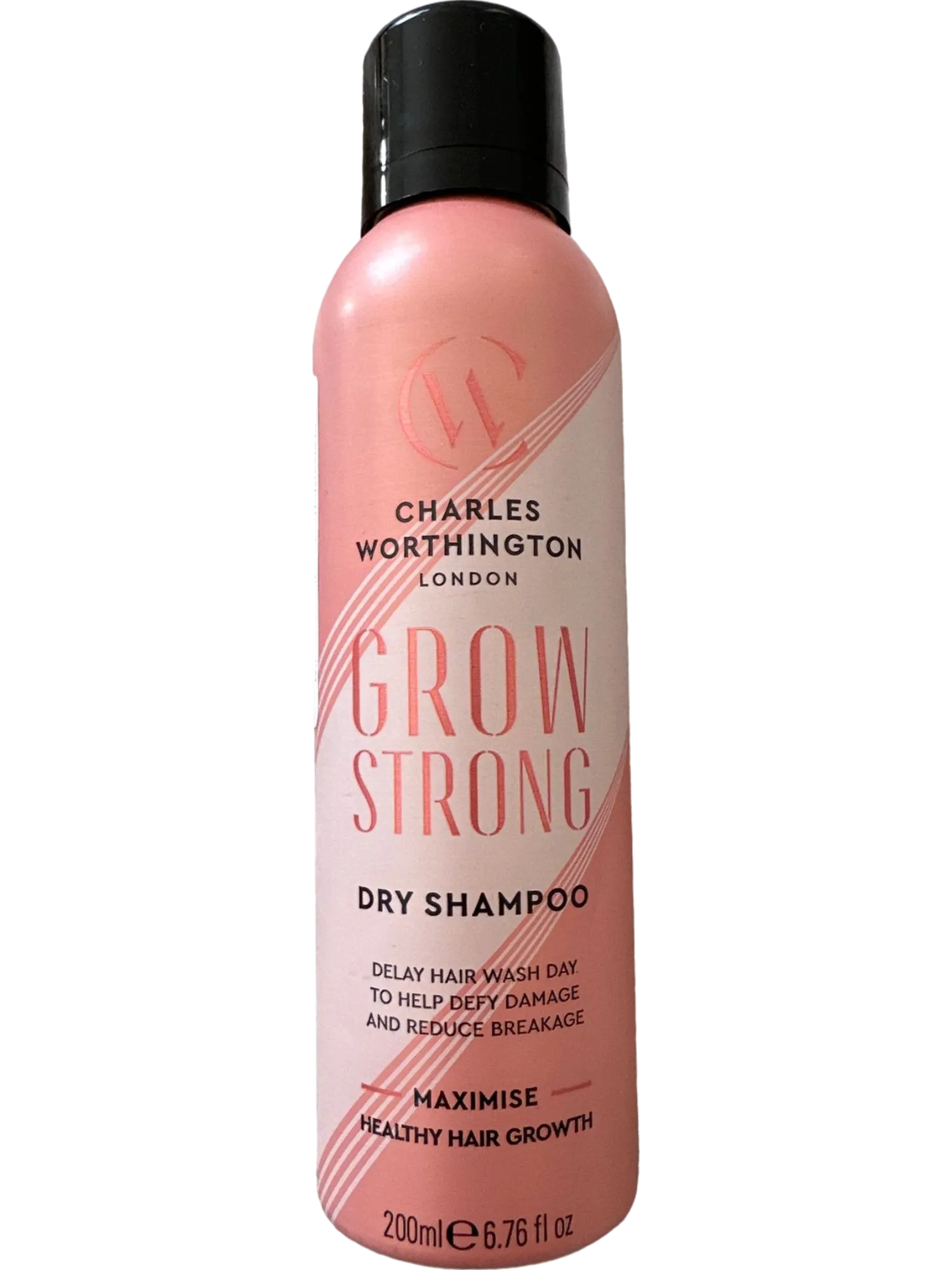 Charles Worthington London Pink Grow Strong Dry Shampoo Maximize Hair Growth 200ml