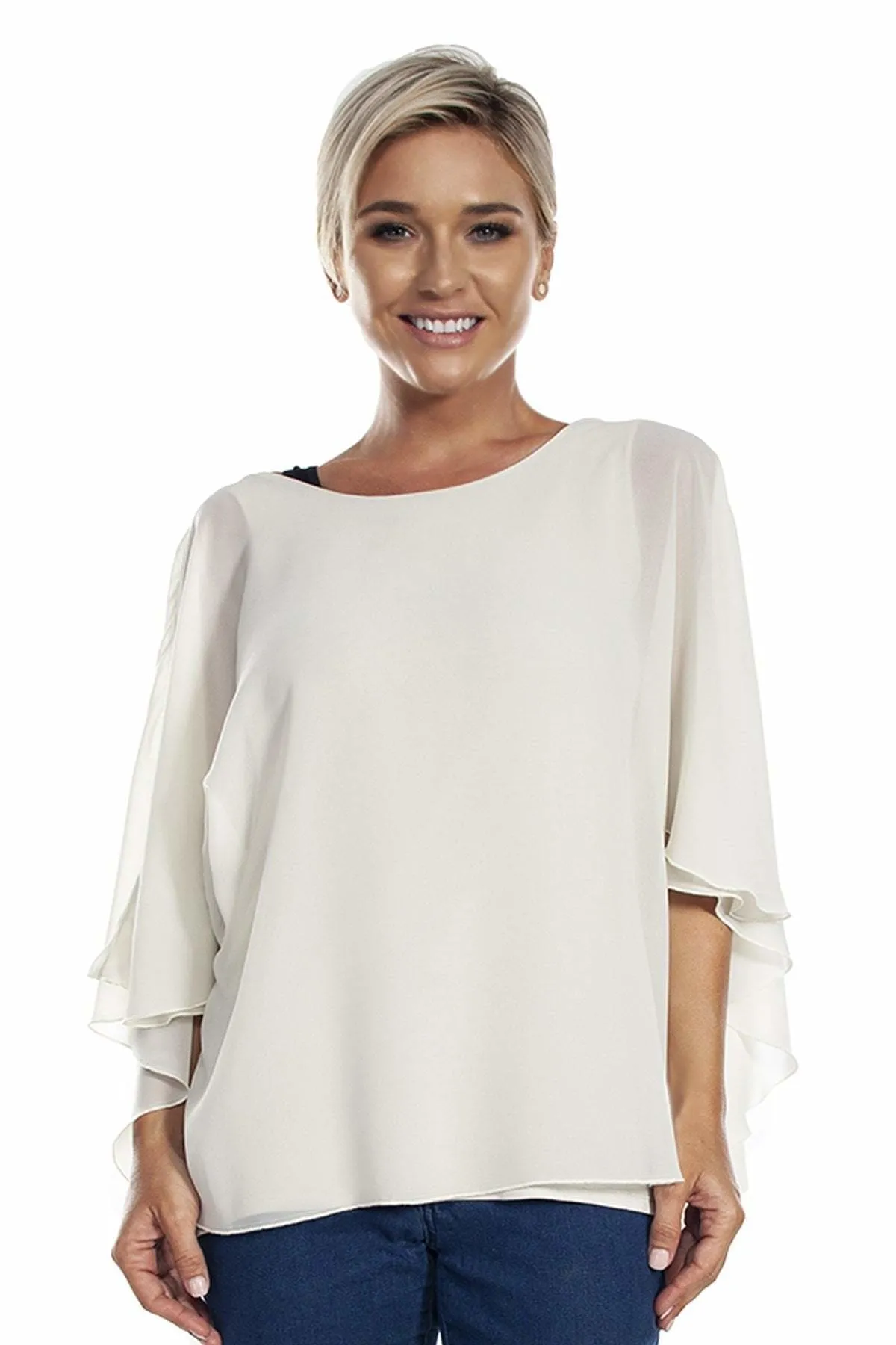 Chiffon Caftan with Crochet Back - FINAL SALE