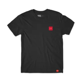 Chocolate Script Square Tee - Black