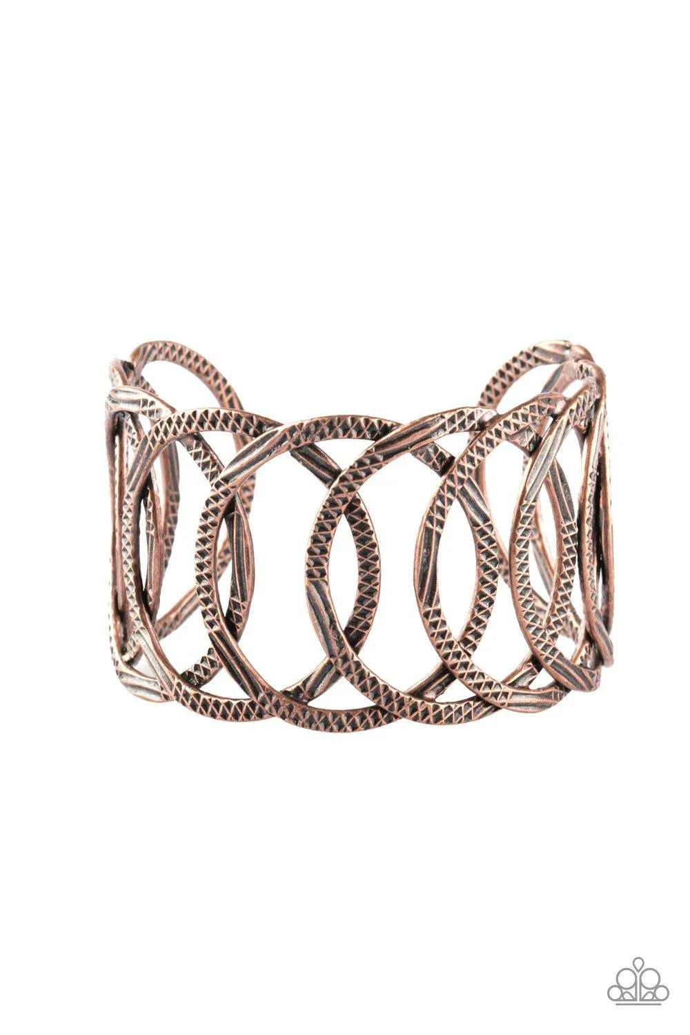 Circa de Contender Copper Cuff Bracelet - Paparazzi Accessories