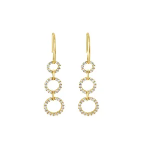 Clara by Martin Binder Diamond Circle Dangle Earrings (0.50 ct. tw.)