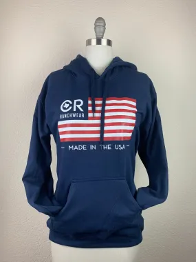 CR Navy Flag Hoodie