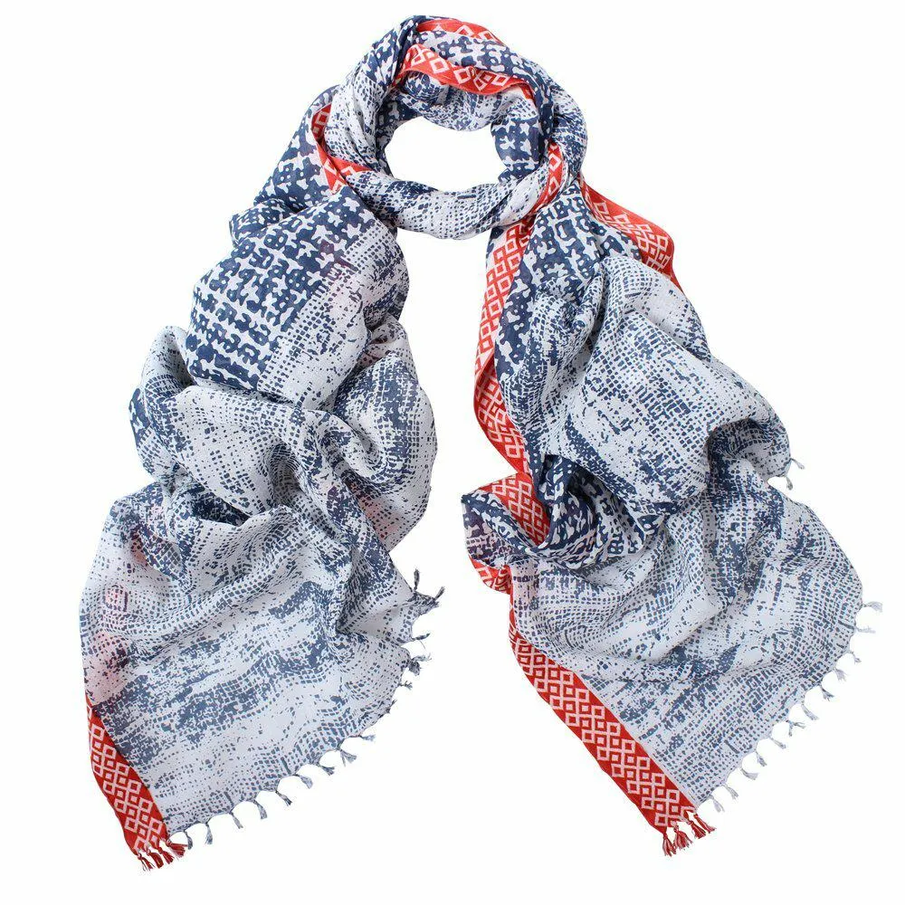 D Lux Navy Jaye Scarf