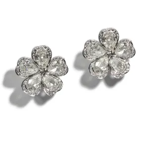 Eclat Jewels - One of a Kind Earrings with Diamonds, Platinum and 18k White Gold