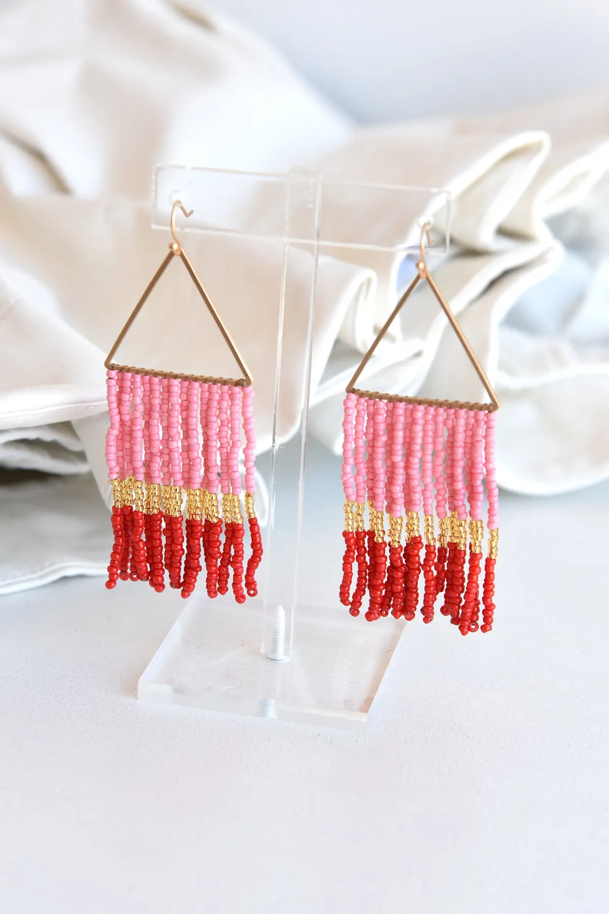 GREER EARRINGS -PINK