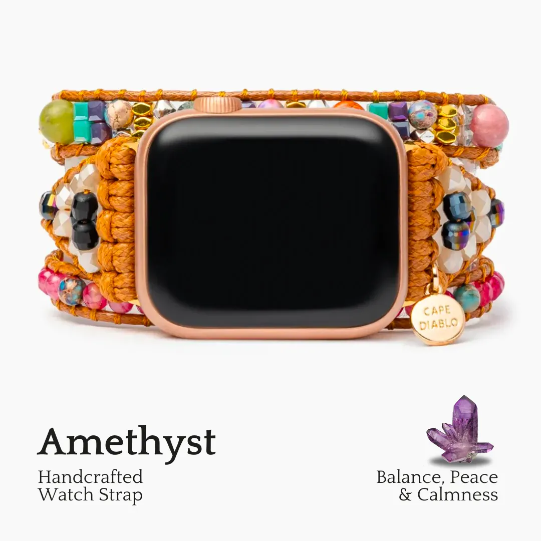 Healing Amethyst Protection Apple Watch Strap