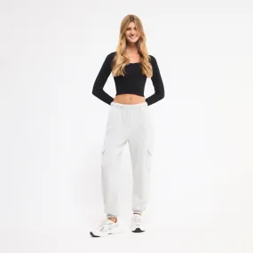 High-Waisted Cargo Pants