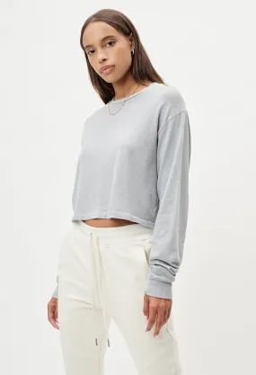 Jersey LS Cropped Tee / Glass