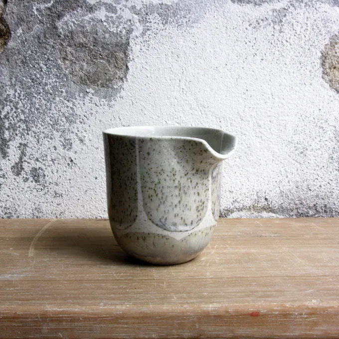 Jug, Light Stone Grey w/ brush strokes (small)