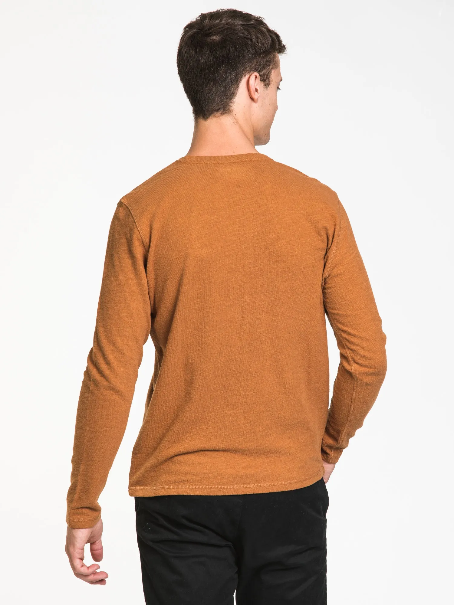 KOLBY LONG SLEEVE TEXTURE TEE - CLEARANCE