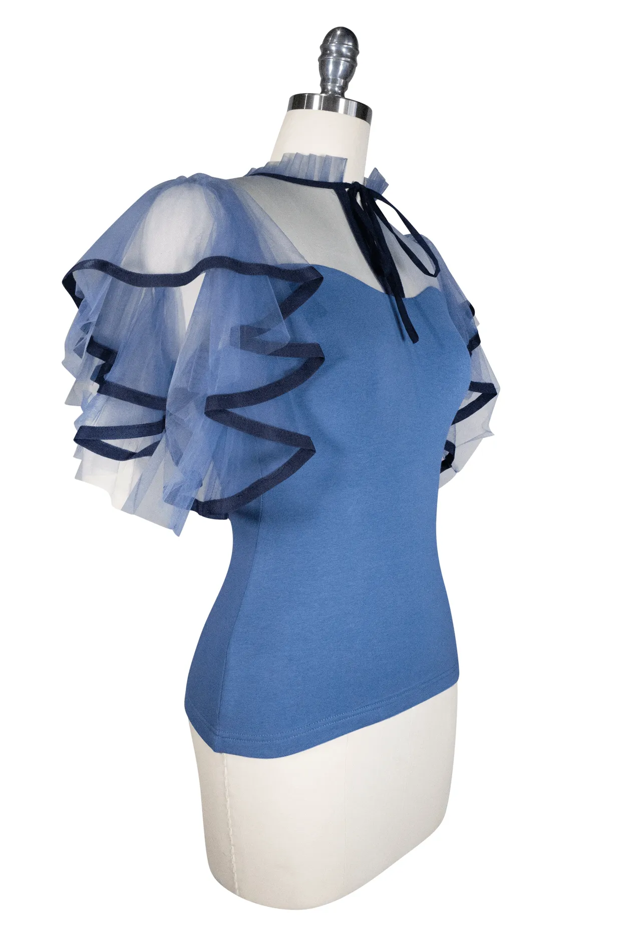 La Luna Flutter Jersey Top (Blue)