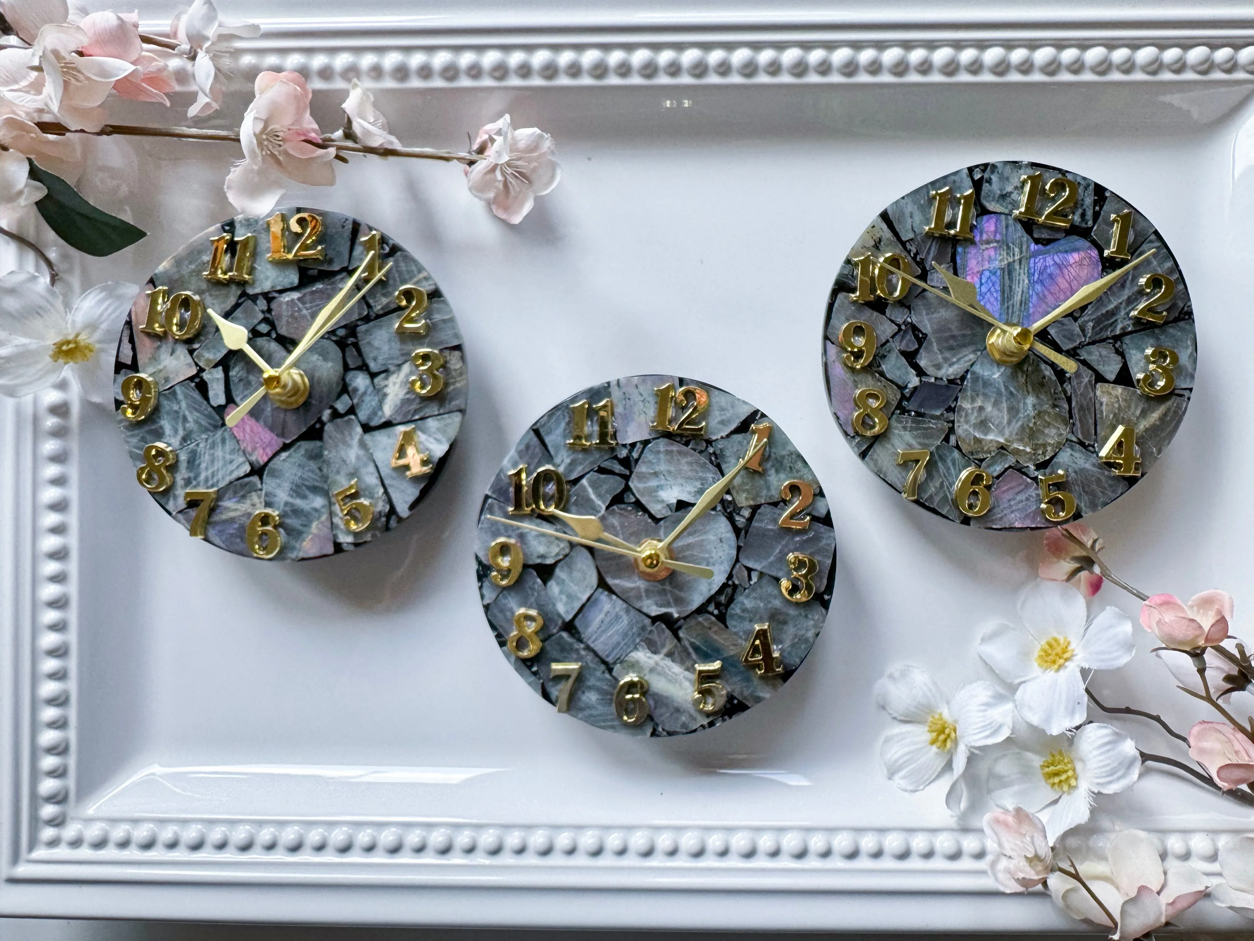 Labradorite Clocks