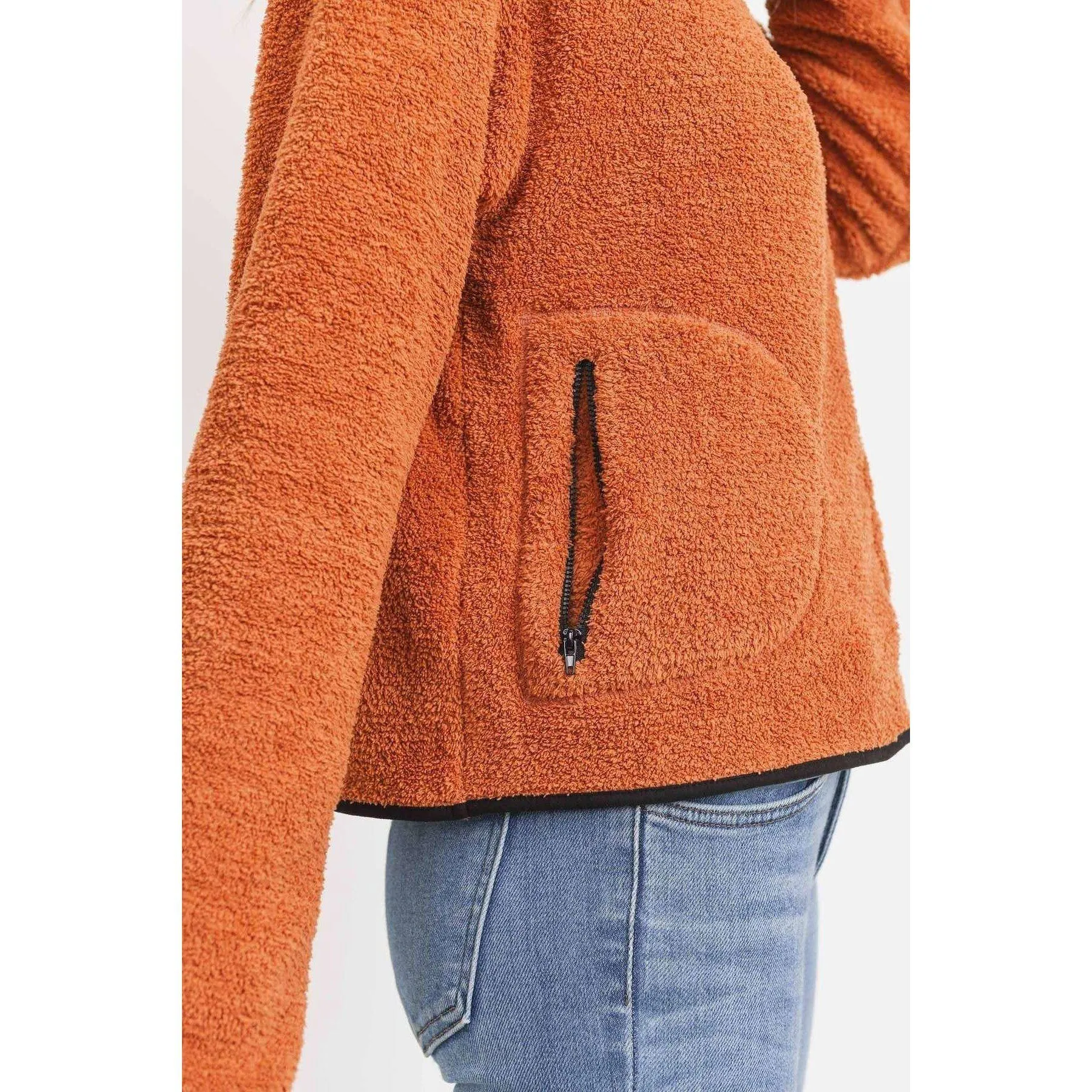 Long Sleeve Half Zipper Pullover Loopie Terry