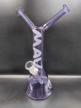 MAV Glass Besties Double Neck Beaker Bong