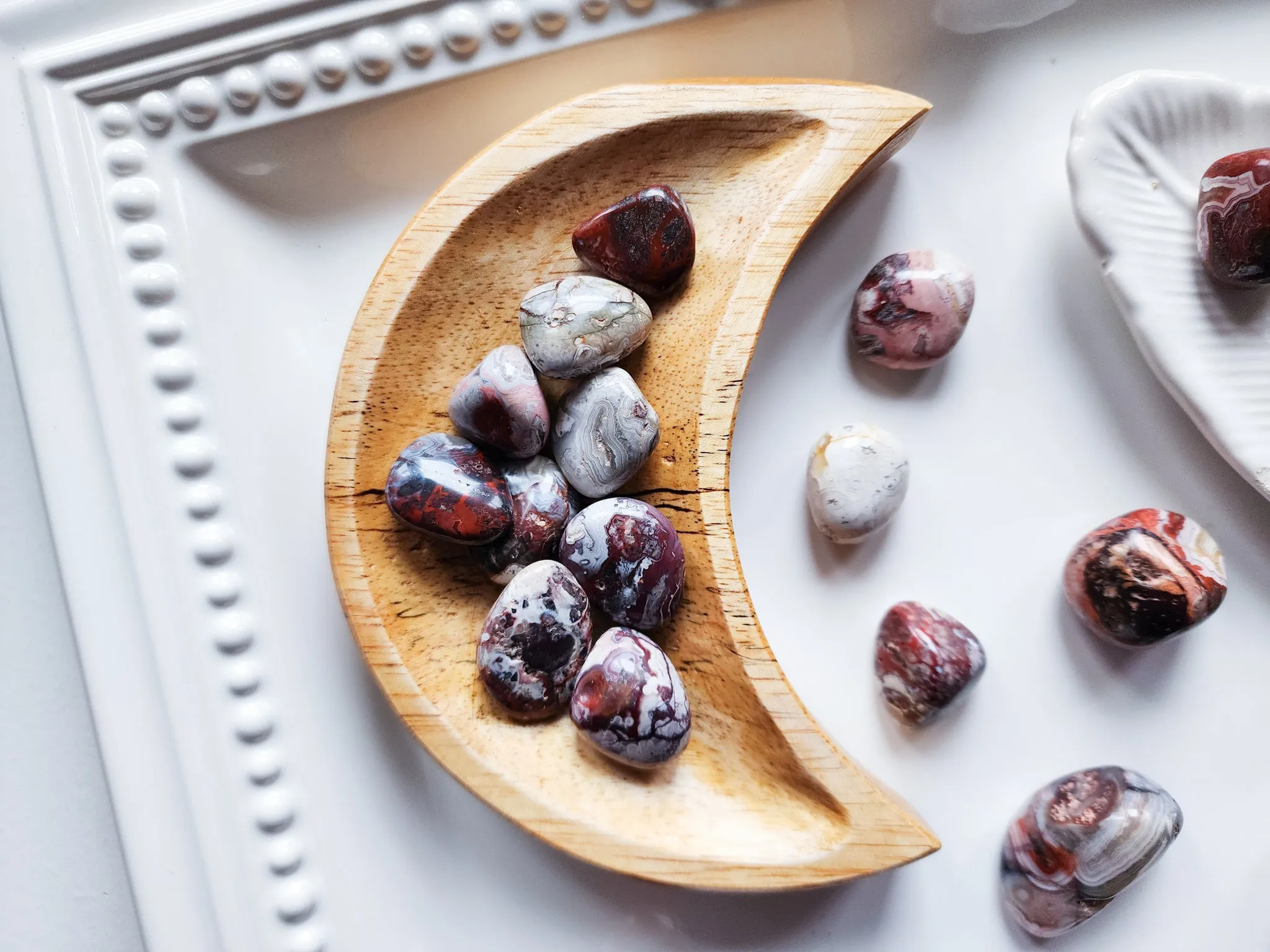 Mexican Crazy Lace Agate Tumbled Stone