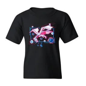 Minecraft Acid Sketch Ender Dragon Kids Short Sleeve T-Shirt