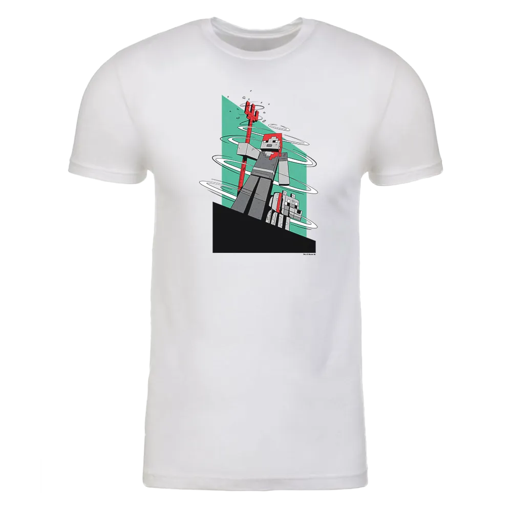 Minecraft Alex with Trident Adult Short Sleeve T-Shirt