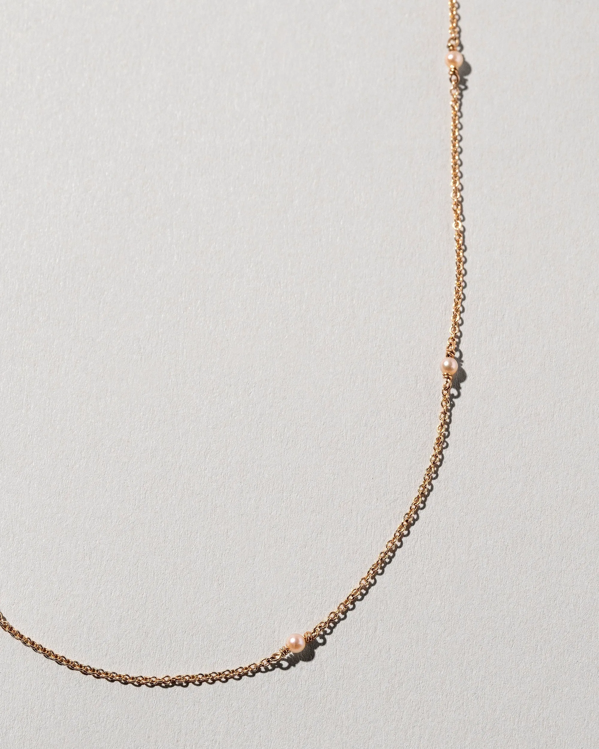 Natural Pink Seed Pearl Necklace